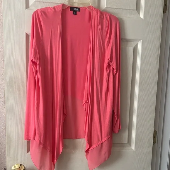a.n.a Vibrant Pink Open Front Cardigan - Picture 1 of 5